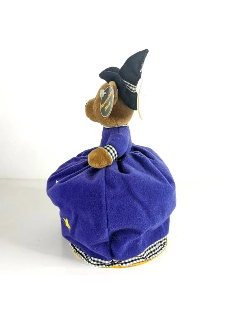 Bestever Halloween Reversible Plush Bear Witch Black Cat Pumpkin 11